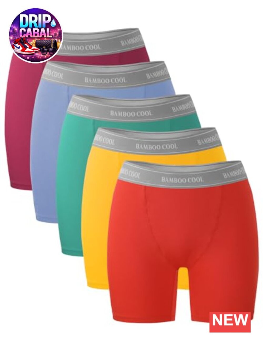 Women's Bamboo Boy Shorts Underwear Full Coverage High Waisted Boxer Briefs
